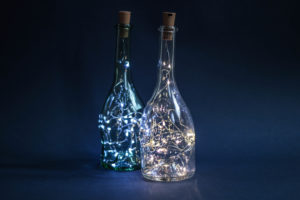 DIY tutoriel loisir créatif bouteille de vin JP CHenet light lumiere hobby déco
