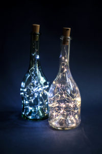 DIY tutoriel loisir créatif bouteille de vin JP CHenet light lumiere hobby déco