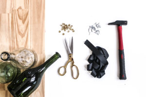 DIY tutoriel loisir créatif bouteille de vin JP CHenet mur rangement hobby déco