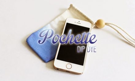 DIY Pochette de téléphone Dip Dye